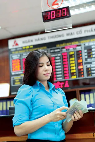 Khách hàng gửi tiền tại Ngân hàng Việt Á. Ảnh: LÃ ANH Khách hàng gửi tiền tại Ngân hàng Việt Á. Ảnh: LÃ ANH